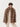 Short marten fur coat with stand-up collar